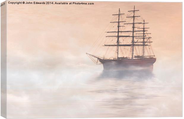Morning Mists Canvas Print by John Edwards