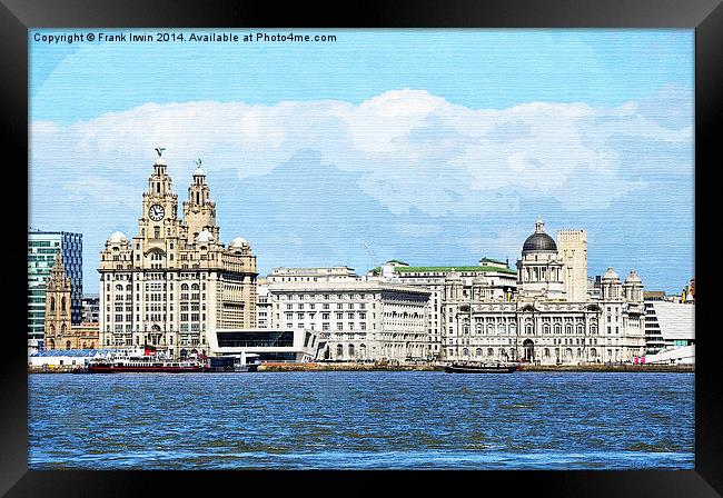 Liverpools Famous Three Graces Framed Print by Frank Irwin