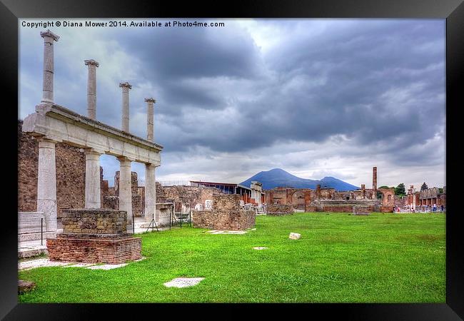 Pompeii Framed Print by Diana Mower