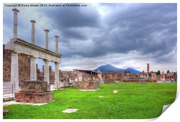 Pompeii Print by Diana Mower