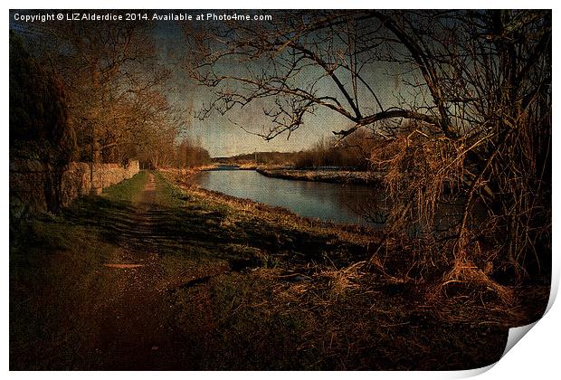 The River Walk Print by LIZ Alderdice