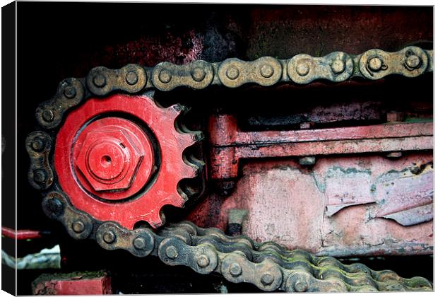 Locomotive detail gear wheel Canvas Print by Matthias Hauser