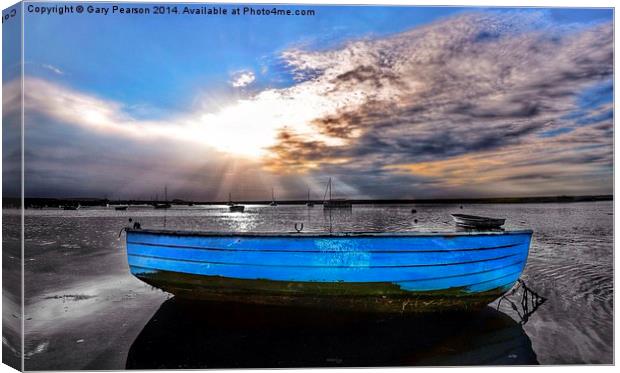 Waiting for the tide Canvas Print by Gary Pearson