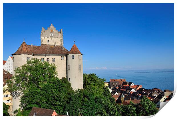 Meersburg Castle Lake Constance Germany Print by Matthias Hauser