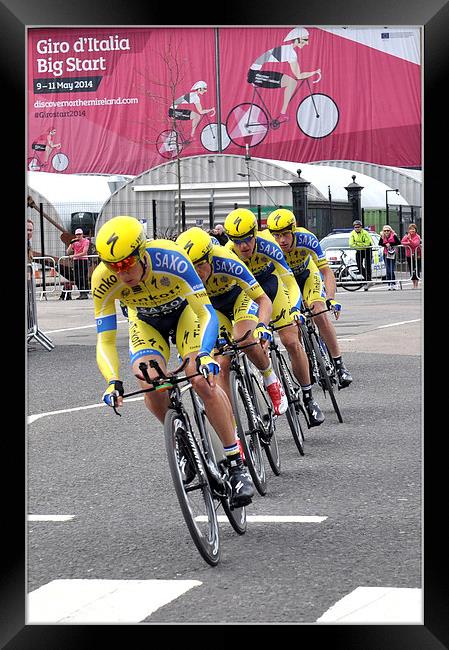 The Day The Giro Came To Belfast Framed Print by Peter Lennon