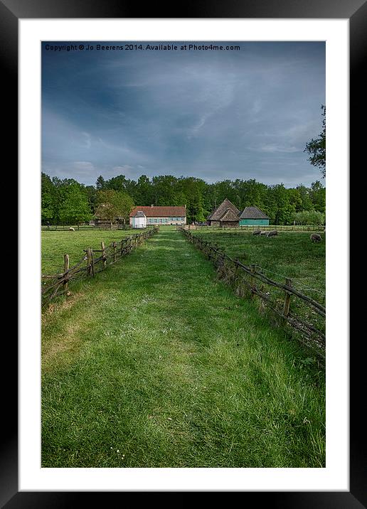 rural landscape Framed Mounted Print by Jo Beerens