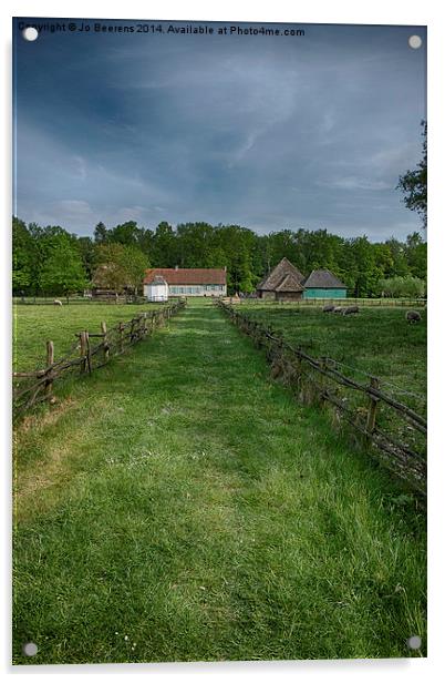 rural landscape Acrylic by Jo Beerens