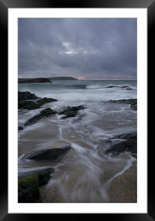 Evening Tide Framed Mounted Print by Katie gurney