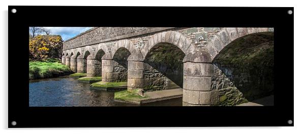 The Twelve Arches Bridge Acrylic by Peter Lennon