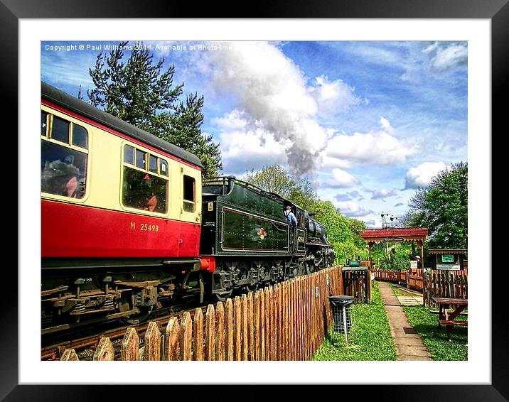 The Rural Railway Framed Mounted Print by Paul Williams