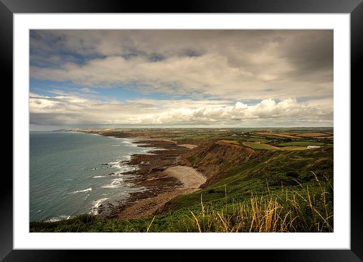 North Cornish Landscape Framed Mounted Print by Rob Hawkins