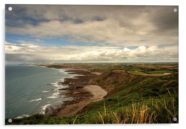 North Cornish Landscape Acrylic by Rob Hawkins