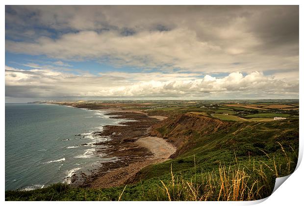 North Cornish Landscape Print by Rob Hawkins
