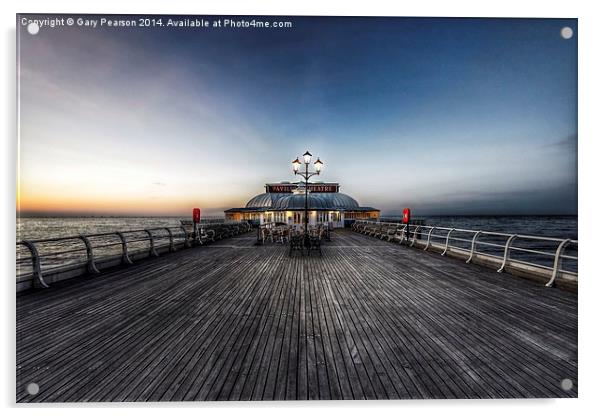 Pavilion Theatre Cromer pier Acrylic by Gary Pearson