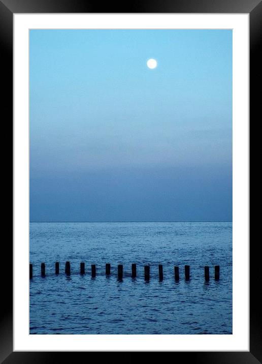 moonlit Framed Mounted Print by chrissy woodhouse
