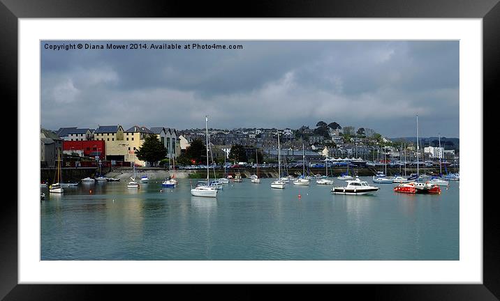 Penzance Framed Mounted Print by Diana Mower