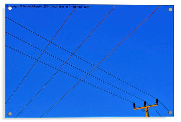 Wires crossed Acrylic by David Atkinson