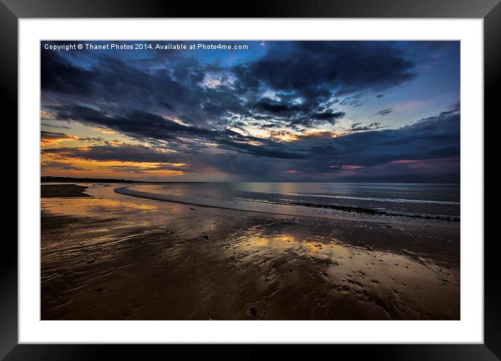 Striking sunset Framed Mounted Print by Thanet Photos