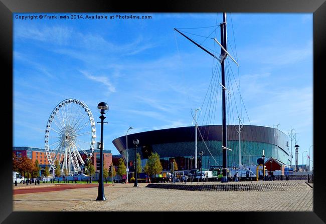 Echo Arena Liverpool, with its Ferris Wheel Framed Print by Frank Irwin