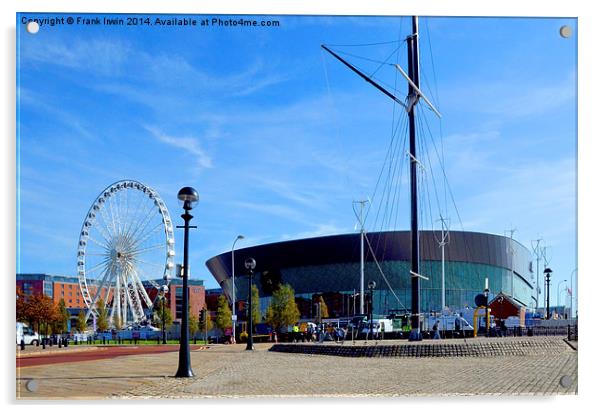 Echo Arena Liverpool, with its Ferris Wheel Acrylic by Frank Irwin