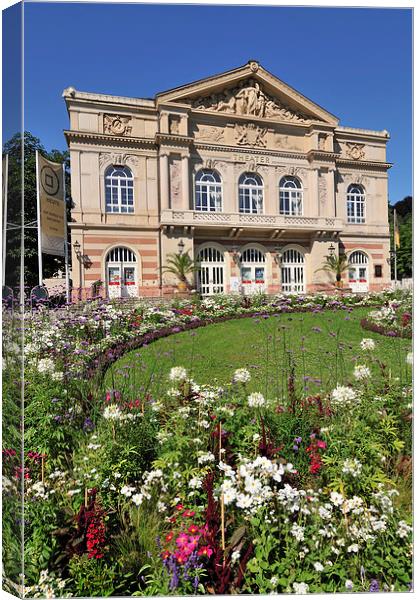 Theater building Baden-Baden Germany Canvas Print by Matthias Hauser