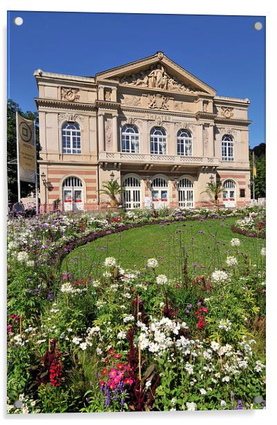 Theater building Baden-Baden Germany Acrylic by Matthias Hauser