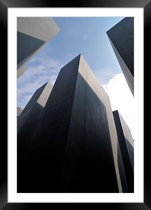 Holocaust Memorial Berlin Germany Framed Mounted Print by Matthias Hauser