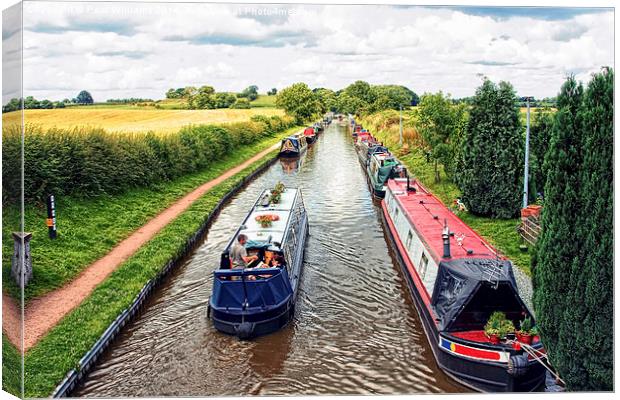 The Shropshire Union Canal Canvas Print by Paul Williams