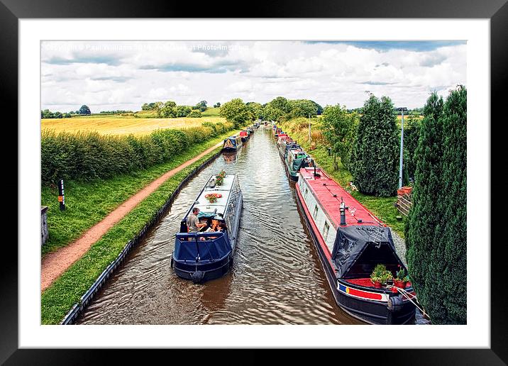 The Shropshire Union Canal Framed Mounted Print by Paul Williams