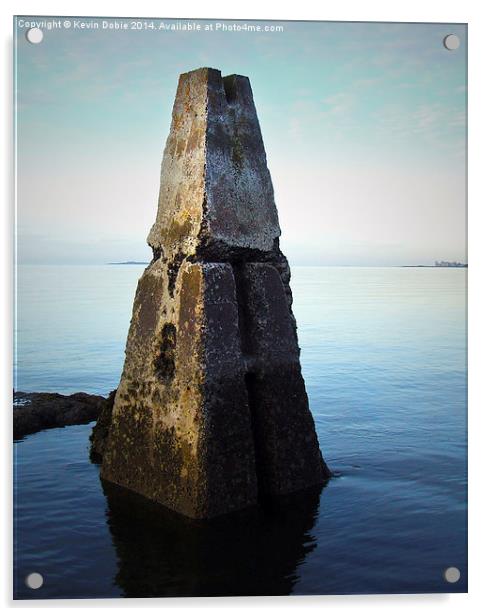 Cramond Island causeway Acrylic by Kevin Dobie