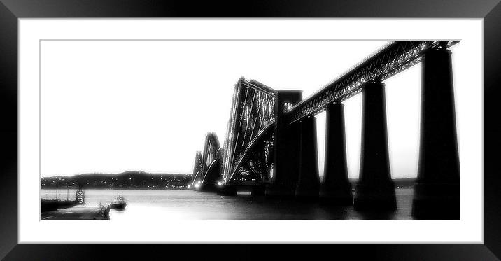 Forth Rail Bridge Scotland Framed Mounted Print by Kevin Dobie