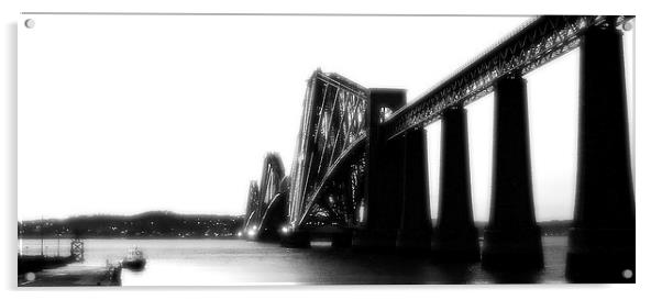 Forth Rail Bridge Scotland Acrylic by Kevin Dobie