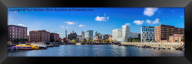 Salthouse Dock Panoramic Framed Print by Paul Madden