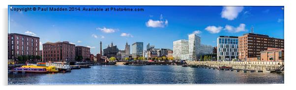 Salthouse Dock Panoramic Acrylic by Paul Madden