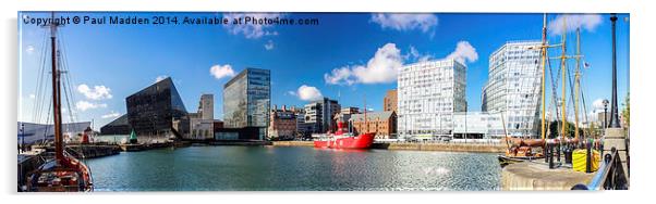 Canning Dock Panorama Acrylic by Paul Madden