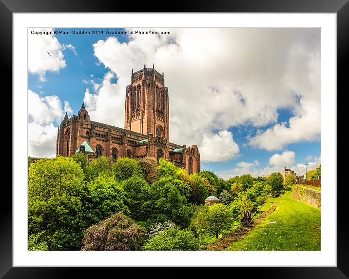 Anglican Cathedral Liverpool Framed Mounted Print by Paul Madden