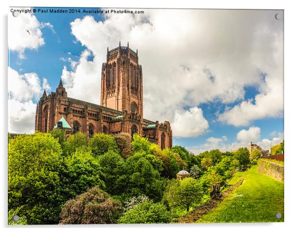 Anglican Cathedral Liverpool Acrylic by Paul Madden