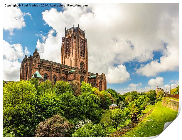 Anglican Cathedral Liverpool Print by Paul Madden