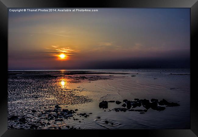 Reculver sunset Framed Print by Thanet Photos
