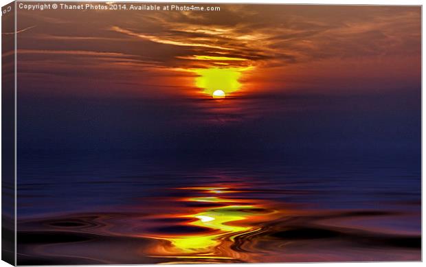 A fine sunset Canvas Print by Thanet Photos