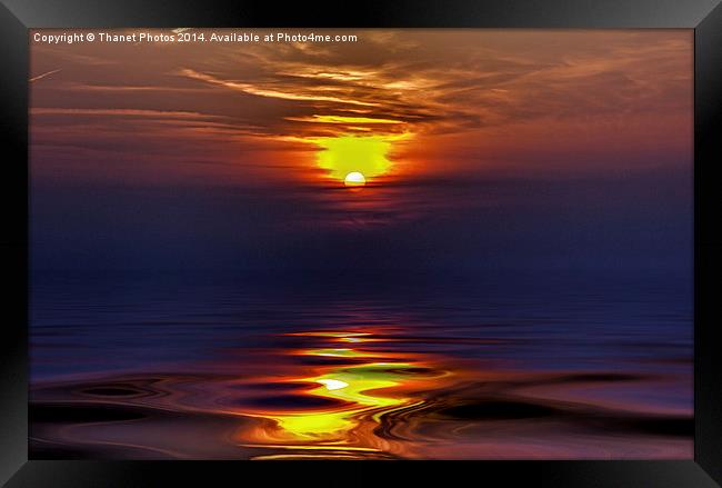 A fine sunset Framed Print by Thanet Photos