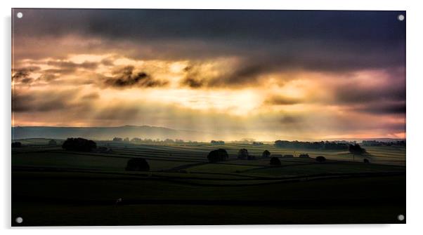 Good Morning Derbyshire Acrylic by Neil Ravenscroft