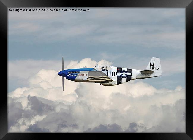 P51 Mustang - Gallery No. 2 Framed Print by Pat Speirs