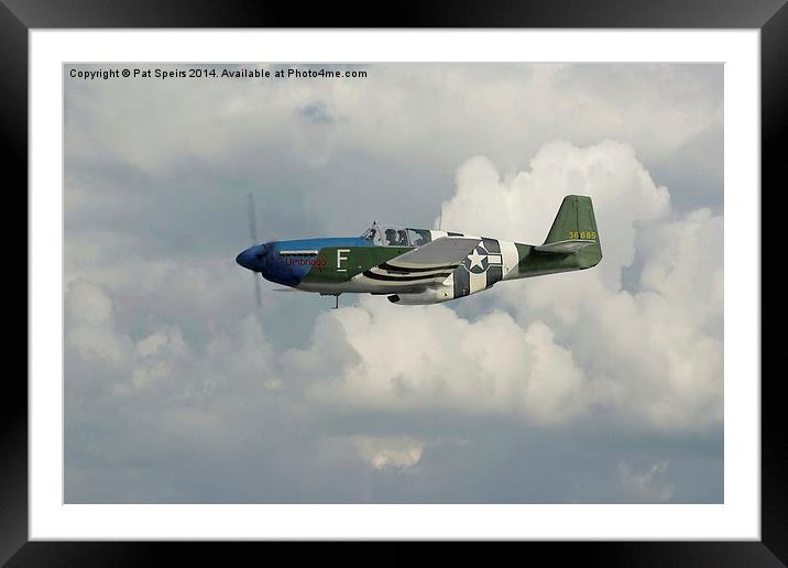 P51 Mustang - Gallery No. 1 Framed Mounted Print by Pat Speirs