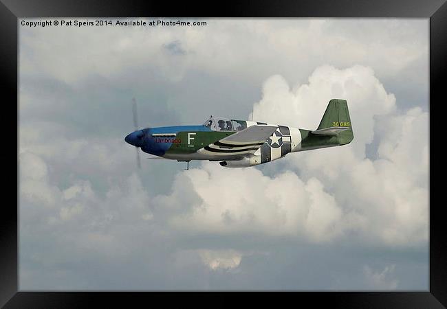 P51 Mustang - Gallery No. 1 Framed Print by Pat Speirs