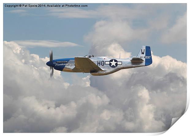 P51 Mustang - Gallery No. 3 Print by Pat Speirs