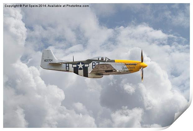 P51 Mustang - Gallery No. 5 Print by Pat Speirs