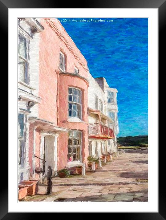 Town Houses Framed Mounted Print by Graham Prentice