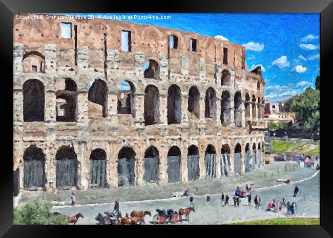 Colosseum, Rome Framed Print by Graham Prentice