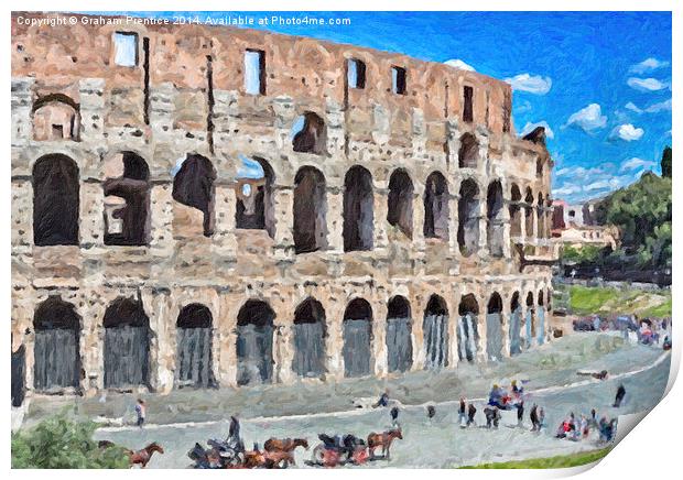 Colosseum, Rome Print by Graham Prentice